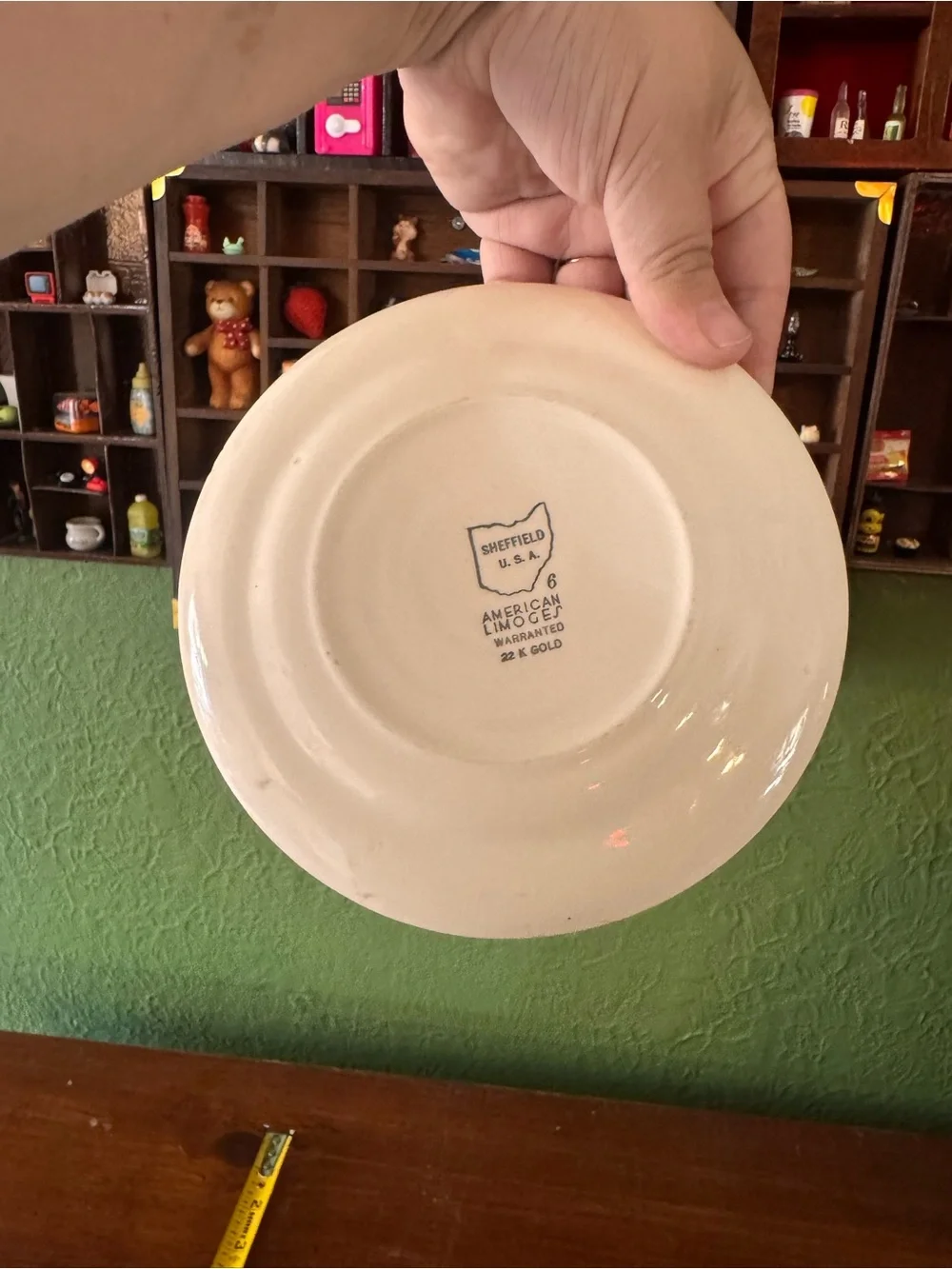 American Limoges 22k Gold Victorian Sheffield Wall Decor Plate